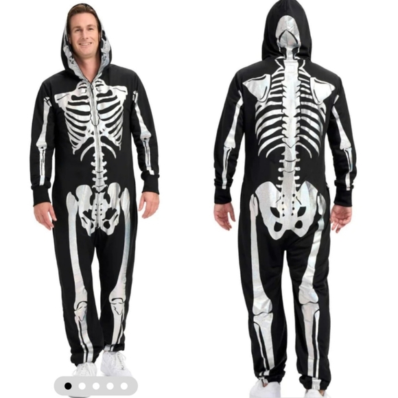 Tipsy Elves | Shimmer Skeleton Costume Onsie NWT - Picture 1 of 11